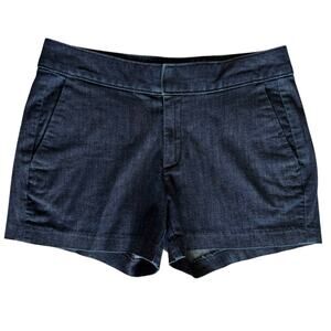 Banana Republic Shorts Hampton Fit Chino Dark Wash Denim Womens Sz 25 / 0